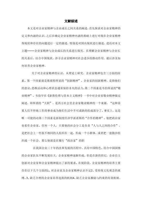 文献综述