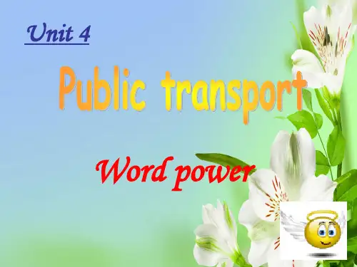 牛津译林版高中英语选修7Unit 4Public TransportWord power课件26张ppt课件ppt