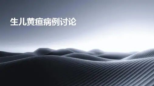 《生儿黄疸病例讨论》课件