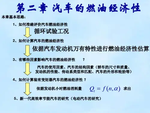 第二章 汽车的燃油经济性