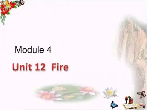 五年级英语上册Unit12Fire课件牛津上海版
