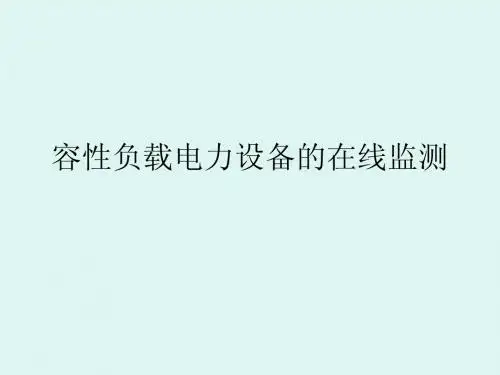 容性负载电力设备的在线监测