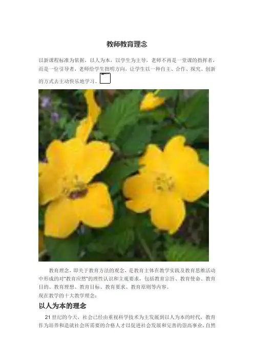 教师教育理念