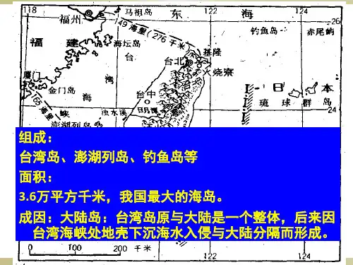 中国的台湾岛和海南岛
