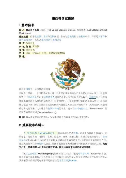 墨西哥国家概况