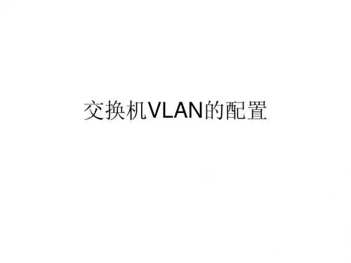 交换机VLAN的配置
