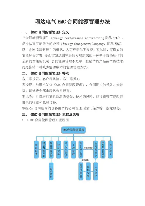 瑞达电气EMC合同能源管理办法