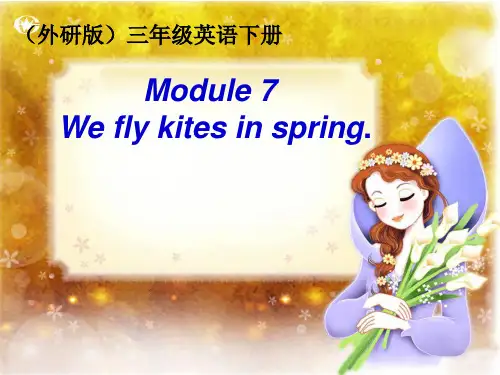 外研版(三起)小学英语三年级下册Module 7《Unit 1 We fly kites in sp
