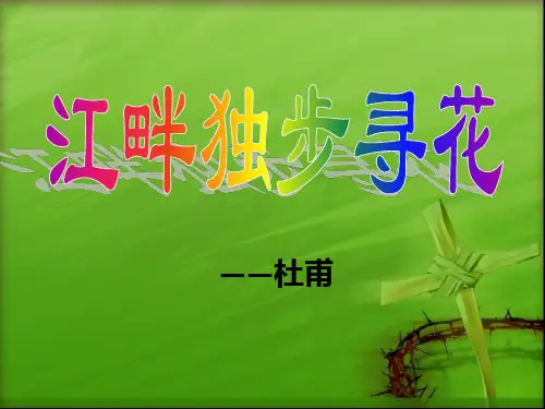 《江畔独步寻花》_ppt