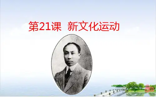 岳麓版《新文化运动》ppt精美课件