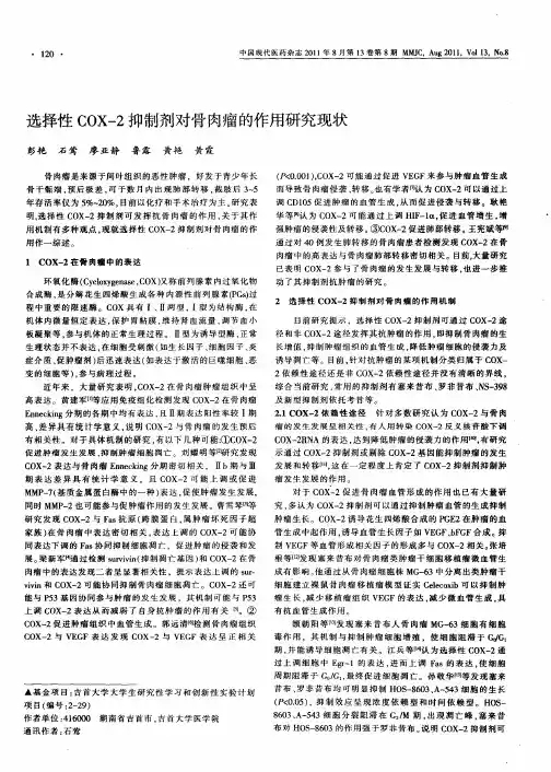 选择性COX-2抑制剂对骨肉瘤的作用研究现状