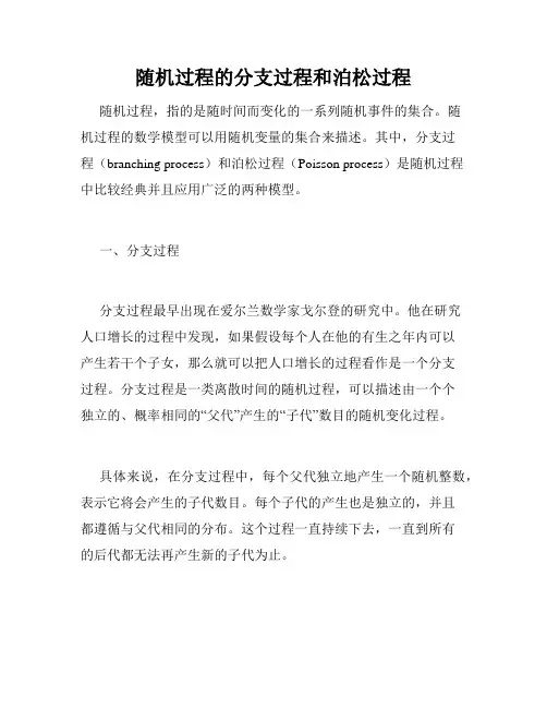 随机过程的分支过程和泊松过程
