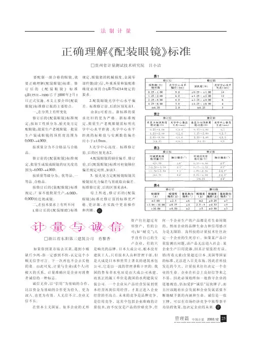 正确理解_配装眼镜_标准