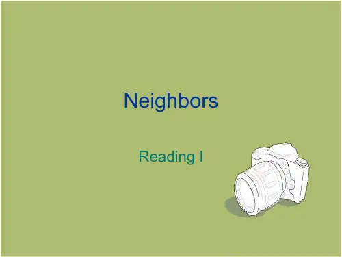 牛津译林版七年级英语下Unit2 Neighbours reading(1)课件