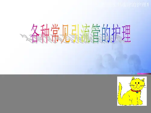 各种常见引流管的护理1[1]
