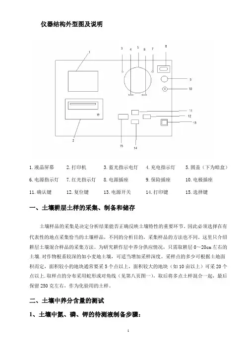 TFC智能普及型土壤化肥测试仪-测土操作说明书