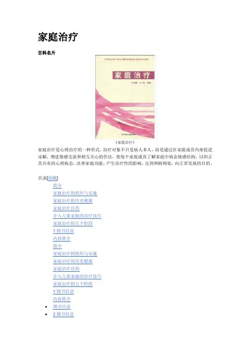 家庭治疗