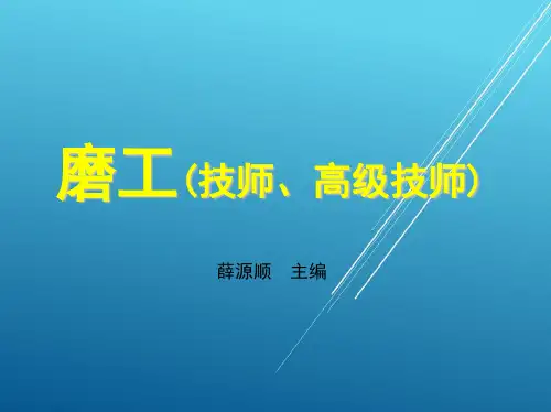 磨工(技师、高级技师)第一章