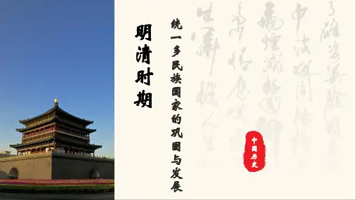 人教部编版七年级下册历史课件：第21课 清朝前期的文学艺术(共22张PPT)