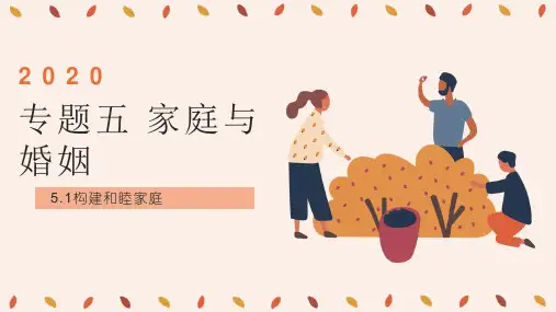 高中政治人教版选修五专题构建和睦家庭课件