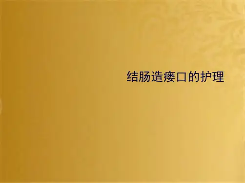 结肠造瘘口的护理(共9张PPT)