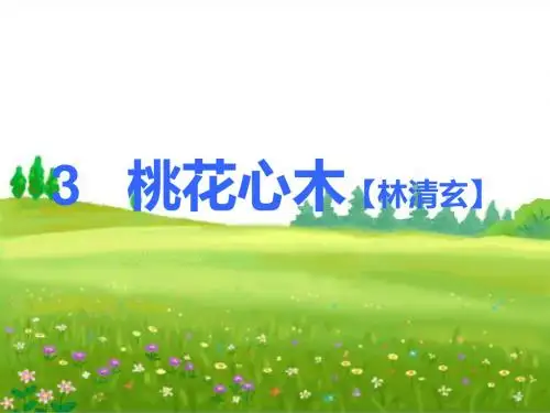 《桃花心木》ppt课件