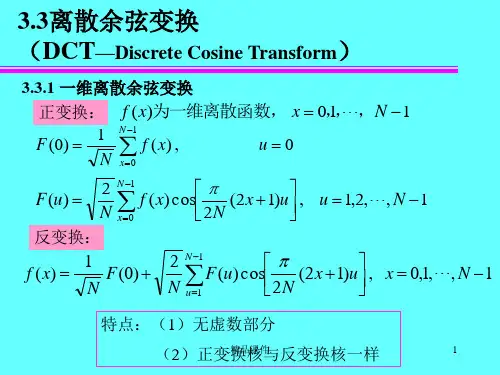 汇总DCT_离散余弦变换PPT.ppt