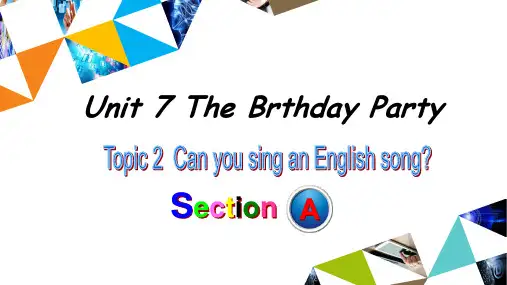 Unit7Topic2SectionA教学课件仁爱版英语七年级下册