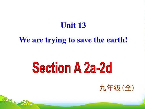 人教版九年级英语下册Unit 13 Section A-2课课件