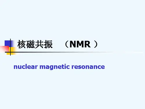 核磁共振光谱 NMR光谱