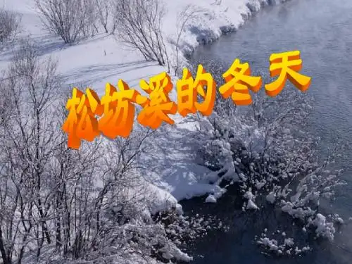 鄂教版语文六上《松坊溪的冬天》精品课件1