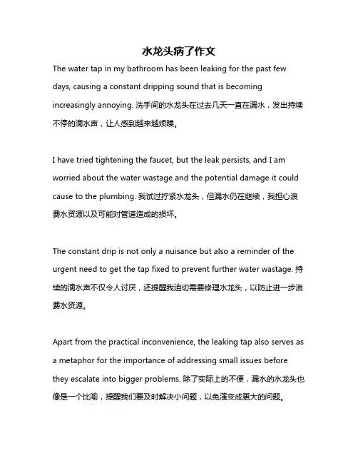 水龙头病了作文