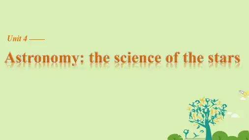 高中英语 Unit 4 Astronomy the science of the stars Per