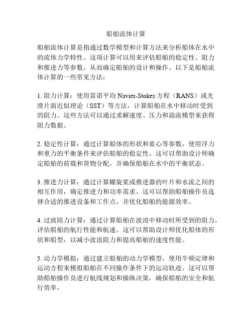 船舶流体计算