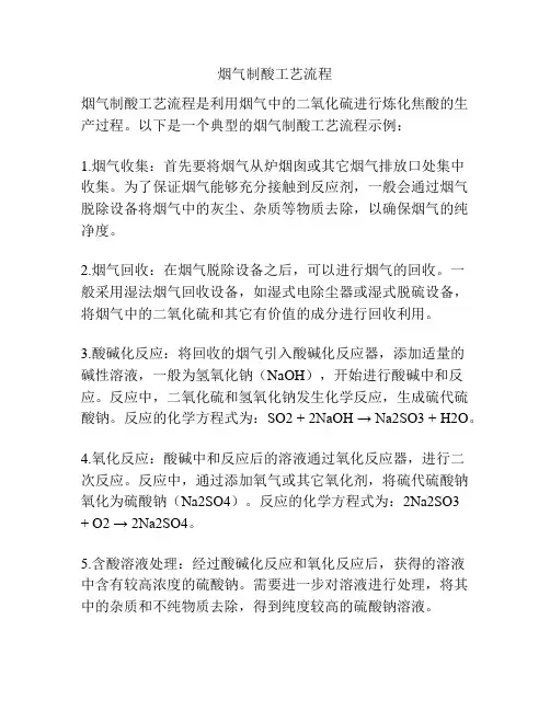 烟气制酸工艺流程