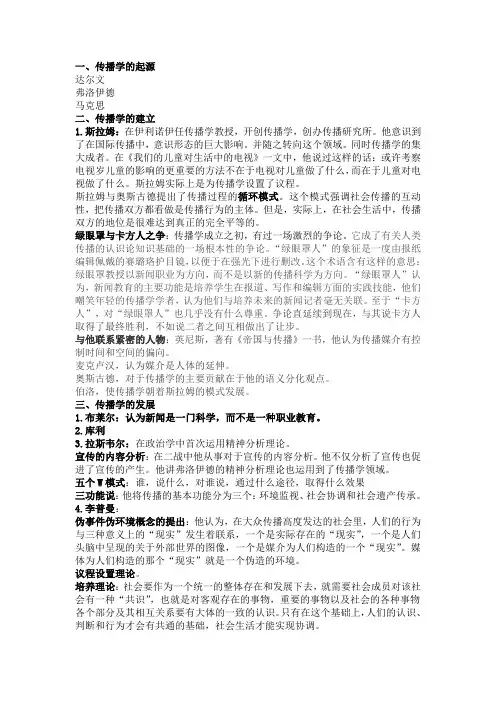 传播学笔记
