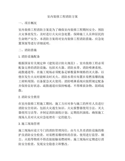 室内装修工程消防方案
