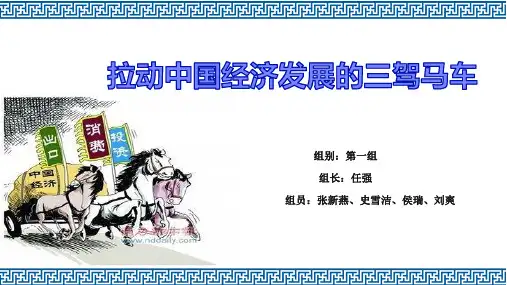 拉动中国经济发展的三驾马车