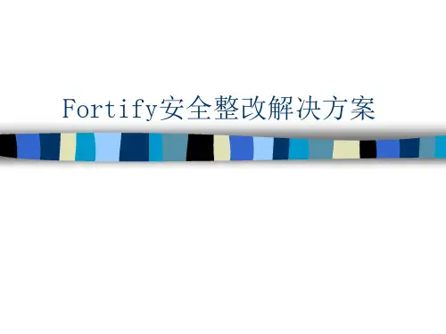 fortify安全整改解决方案 代码安全示例手册 资料