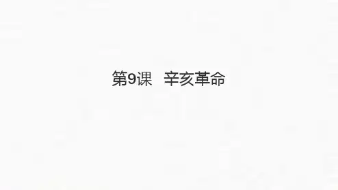 人教部编版八年级历史_辛亥革命_PPT课件
