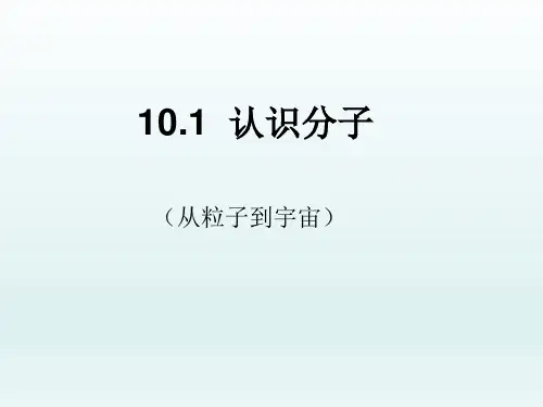新沪粤版物理八年级下册课件：《10.1认识分子》(共23张PPT)