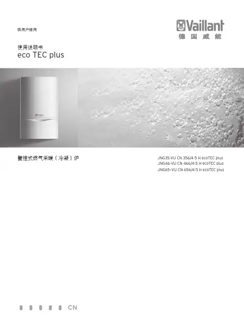 德国威能 eco TEC plus 说明书