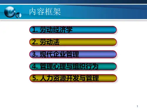 人力资源管理师培训(三级基础知识)PPT课件