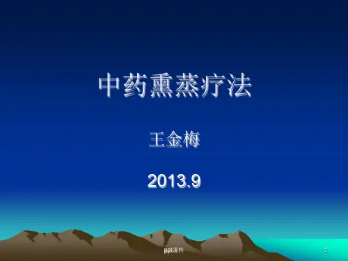中药熏蒸疗法  ppt课件
