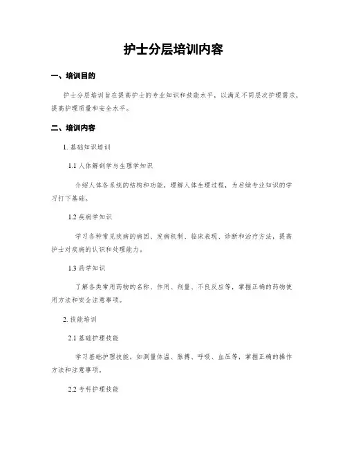 护士分层培训内容