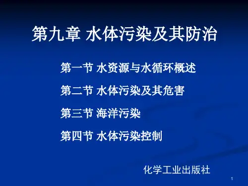 第9章 水污染及其防治PPT课件