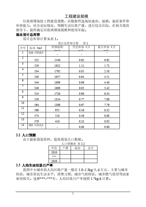 垃圾填埋场计算内容18