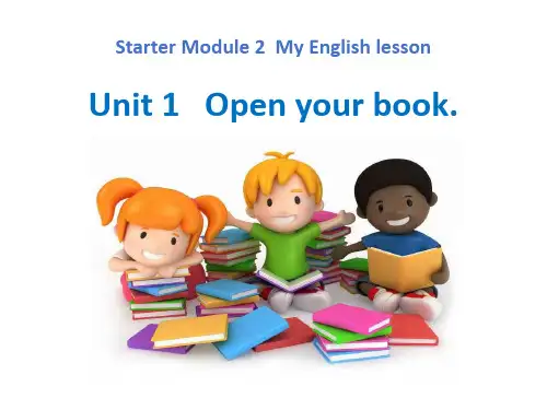 外研版七年级英语上册2Open your book