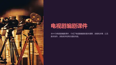 《电视剧编剧课件》课件