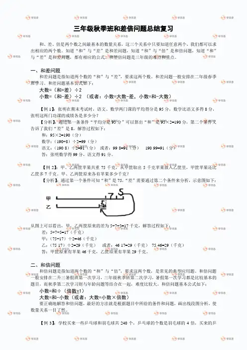 公务员和差倍余数问题总结技巧
